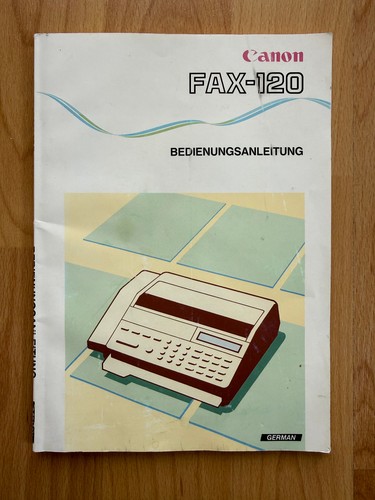 Bedienungsanleitung fax 120 - 120,